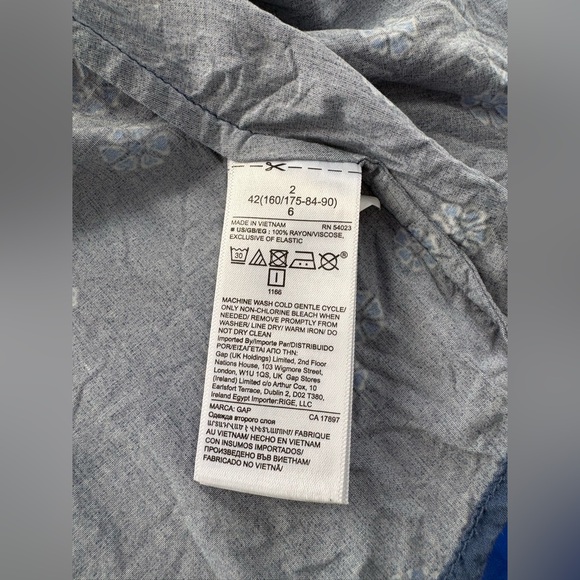 GAP Blue Floral Dress - Picture 8 of 9